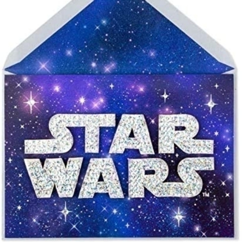 Papyrus Sparkling Star Wars Birthday Card